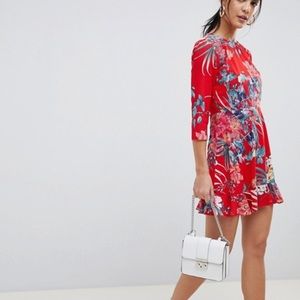 NEW Never Worn ASOS Boohoo open back floral dress